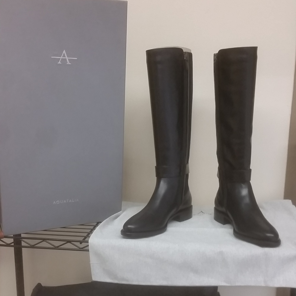 Aquatalia Black Naomi Calf Boots
